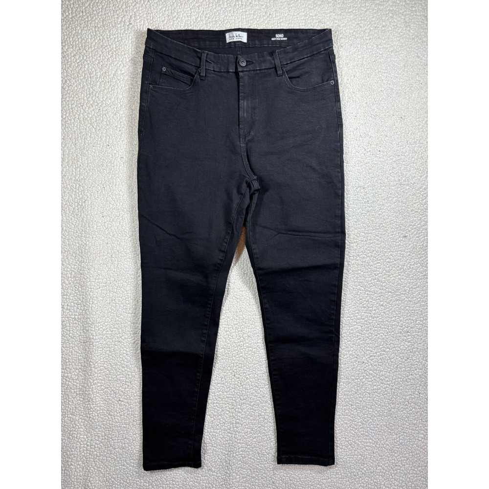 Nicole Miller New York SOHO High Rise Skinny Women's Size 12 Black Stretch Jeans